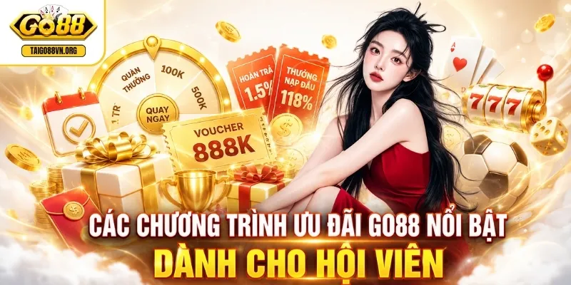 Các chương trình ưu đãi GO88 nổi bật dành cho hội viên